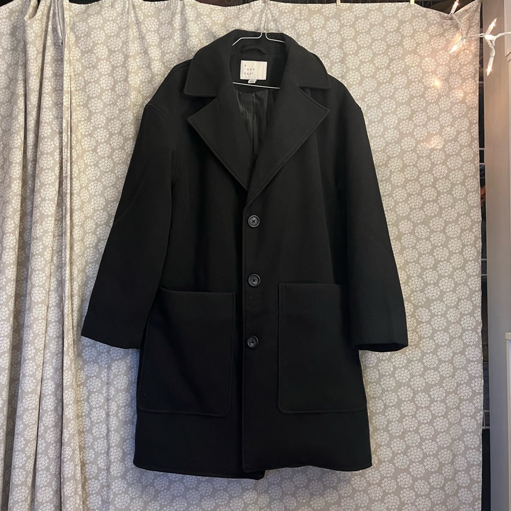 A New Day Women’s Overcoat | Black | Size Small
